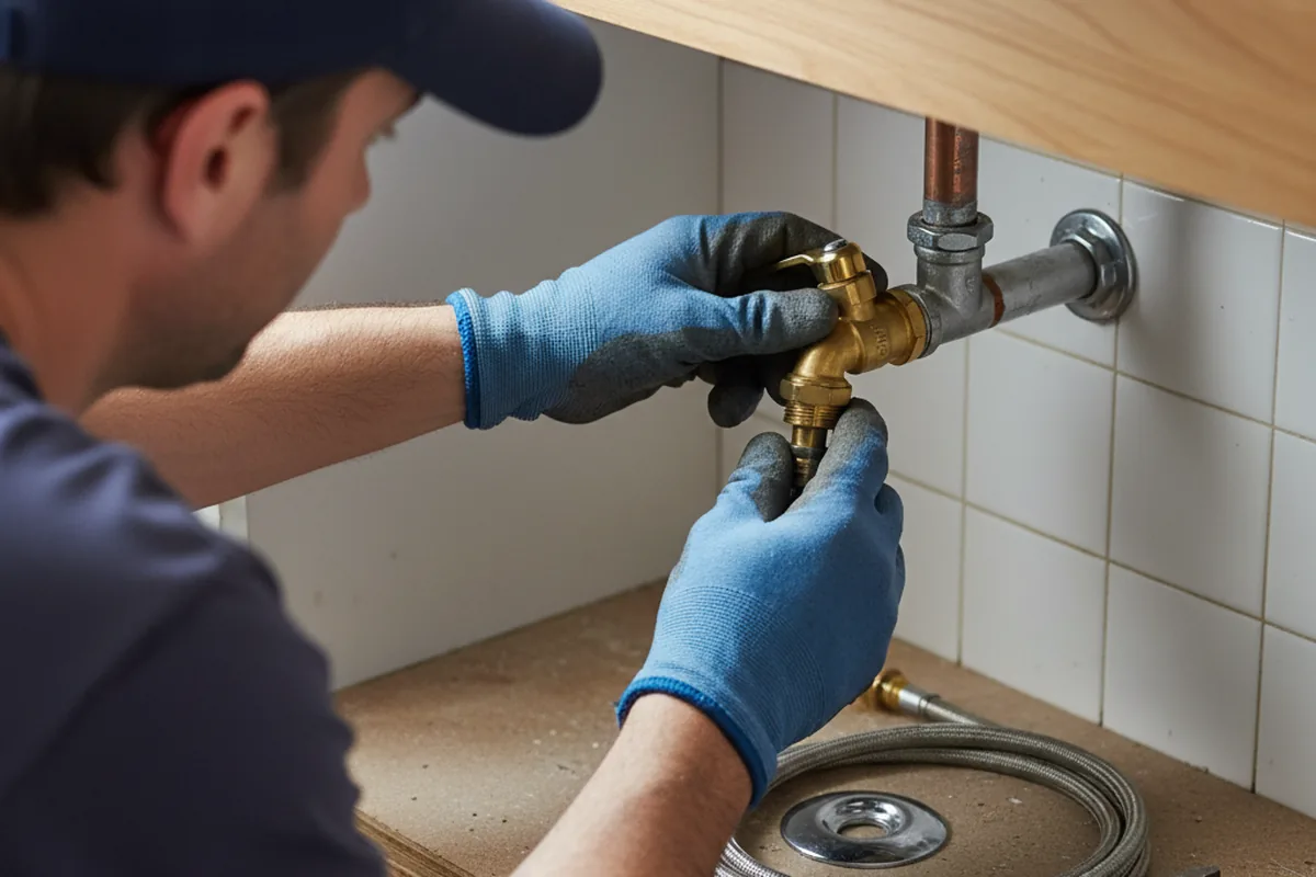 Shutoff valve and fitting work during Faucet and Fixture Repair in Kettle Island